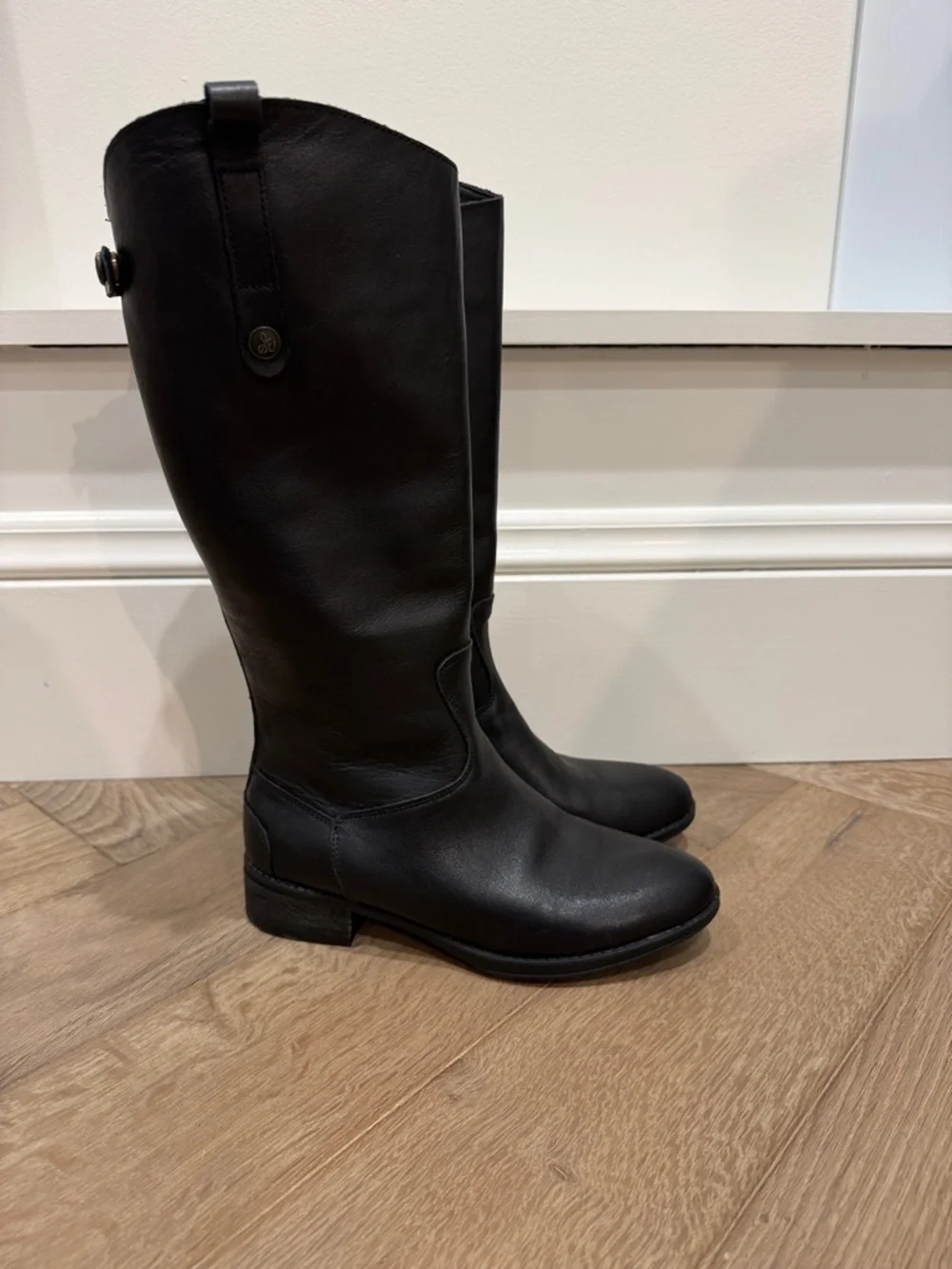 Sam Edelman Tall Black Leather Boots